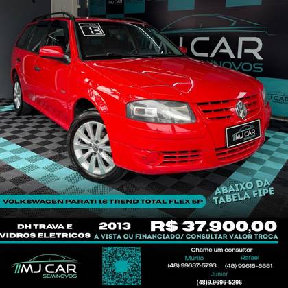 VOLKSWAGEN PARATI 1.6 MI 8V FLEX 4P MANUAL G.IV